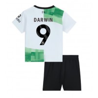 Dres Liverpool Darwin Nunez #9 Gostujuci za djecu 2023-24 Kratak Rukav (+ kratke hlače)